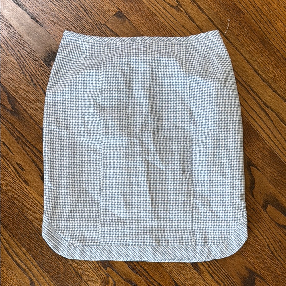 B6 Nanette Lepore Women’s 10 Houndstooth  Pencil Skirt